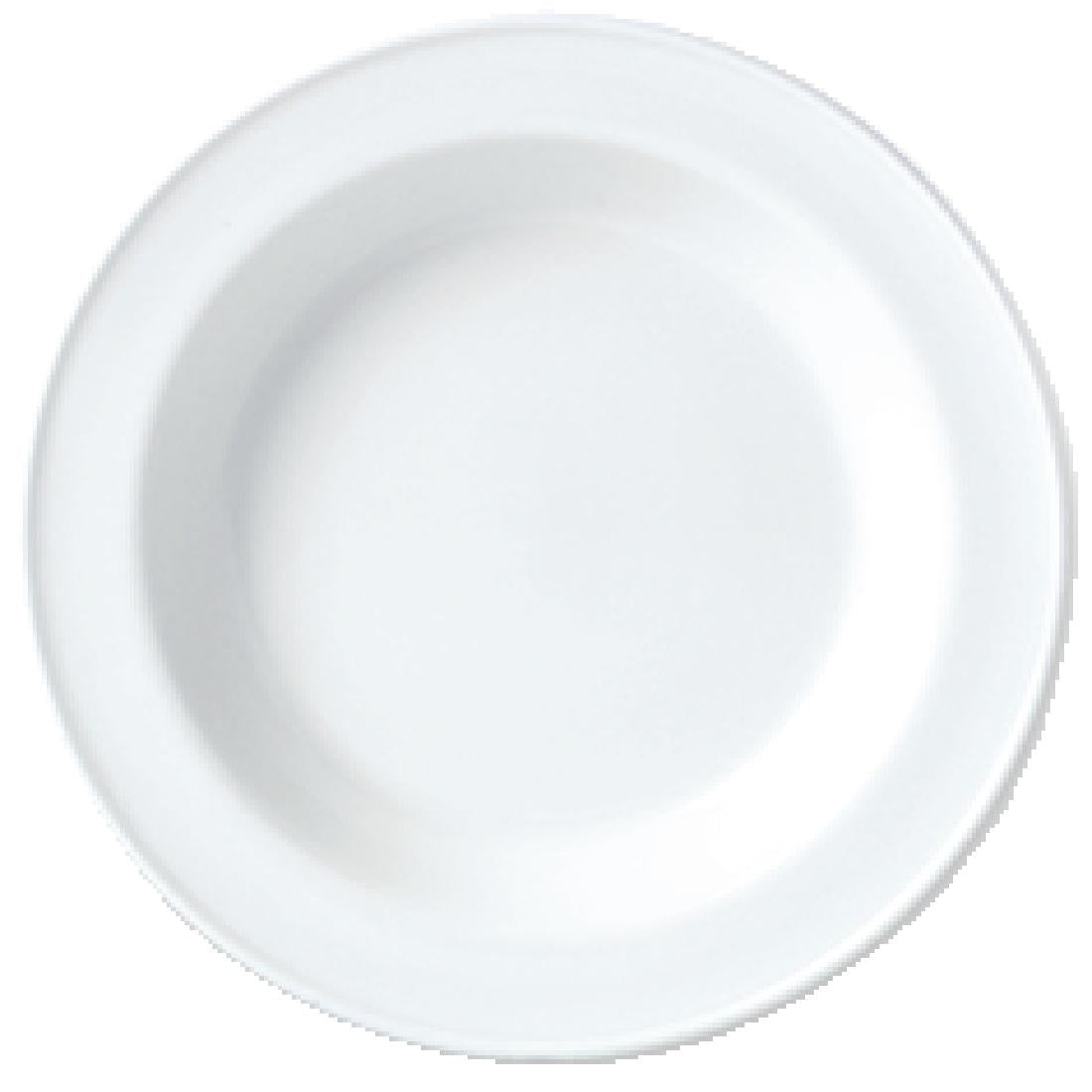 Steelite Simplicity White Soup Plates 215mm (Pack of 24)