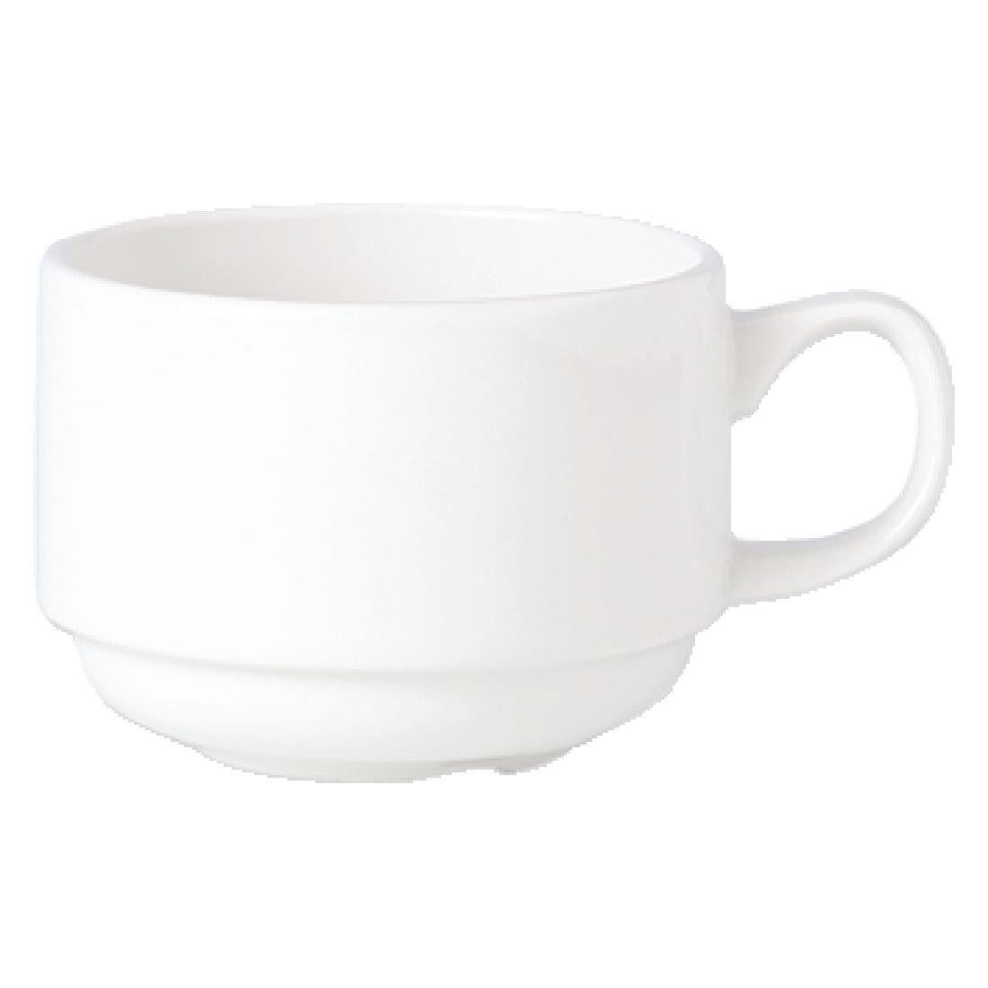 Steelite Simplicity White Stacking Slimline Cups 200ml (Pack of 36)