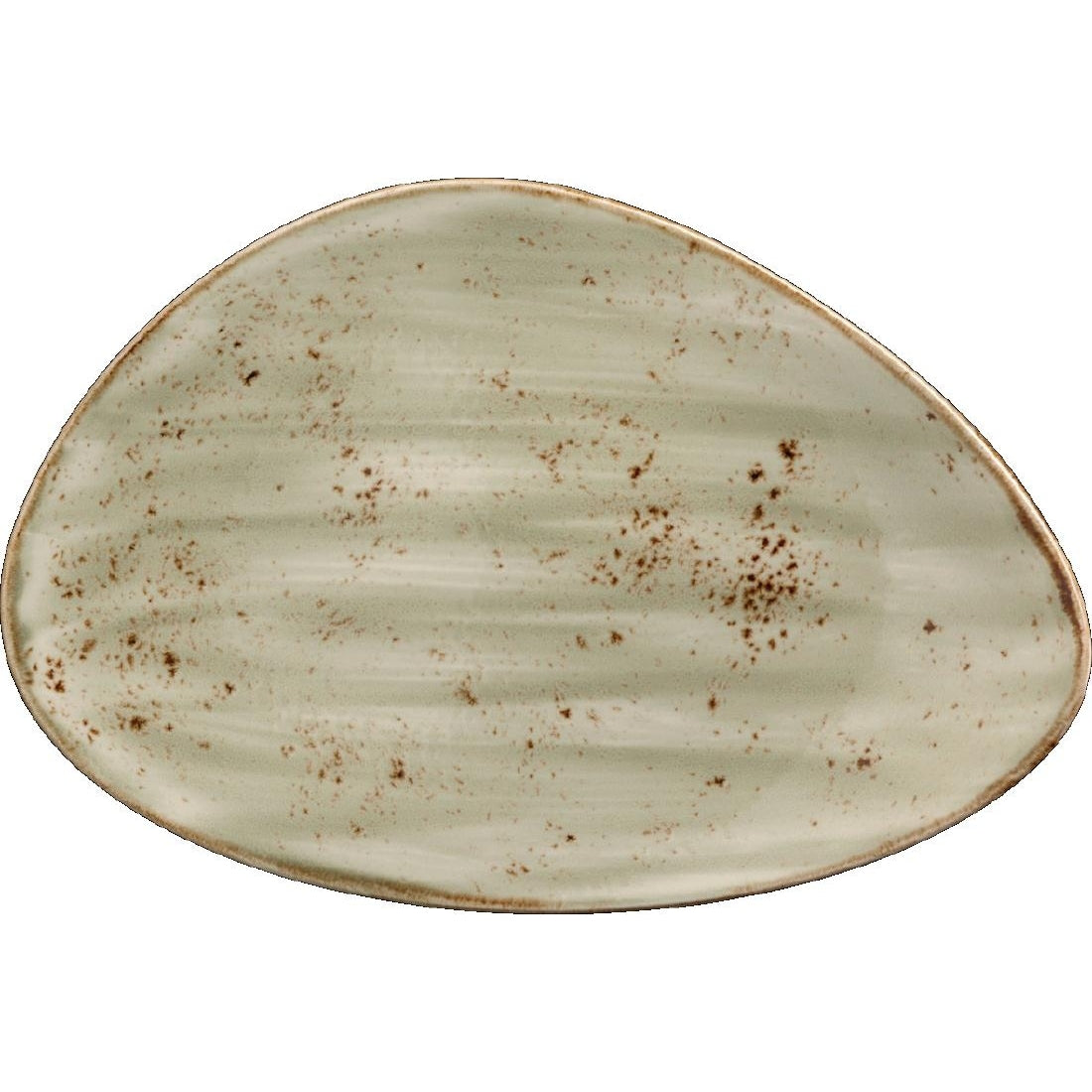 Steelite Craft Green Freestyle Plates 370mm (6 Pack)