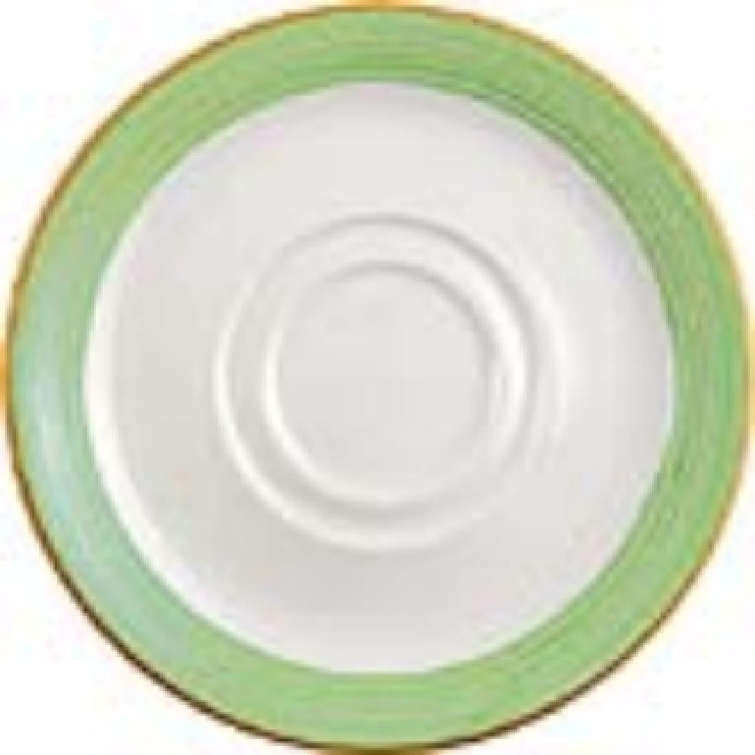 Steelite Rio Green Low Cup Saucers 145mm (Pack of 36)