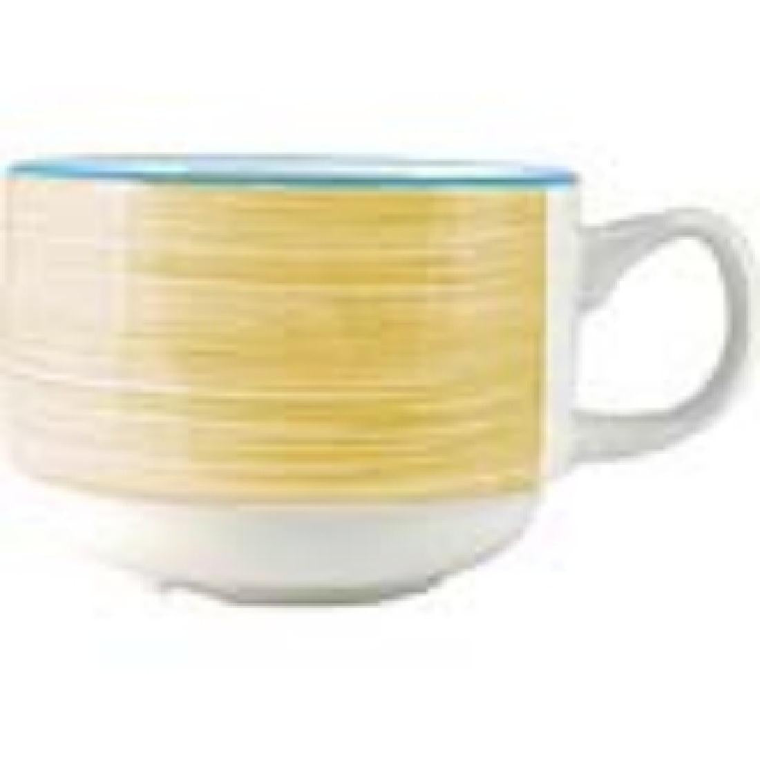 Steelite Rio Yellow Slimline Stacking Cups 200ml (Pack of 36)