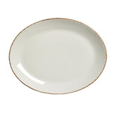 Steelite Brown Dapple Oval Coupe Plates 305mm (12 Pack)