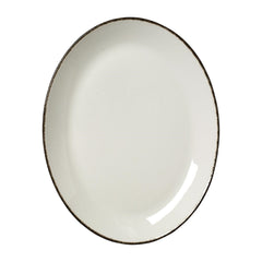 Steelite Charcoal Dapple Oval Coupe Plates 305mm (12 Pack)