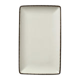 Steelite Charcoal Dapple Rectangle One Plates 270 x 167mm (6 Pack)