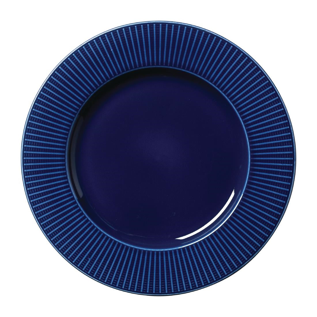 Steelite Willow Azure Gourmet Plates Large Well Blue 285mm (6 Pack)