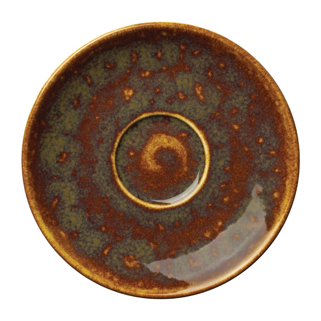 Steelite Vesuvius Amber Saucers 152mm (12 Pack)