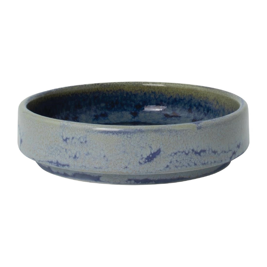 Steelite Aurora Vesuvius Round Stacking Trays Lapis 100mm (12 Pack)