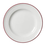 Steelite Bead Maroon Band Plates 165mm (12 Pack)