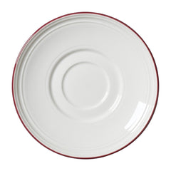 Steelite Bead Maroon Band Saucers 150mm (12 Pack)