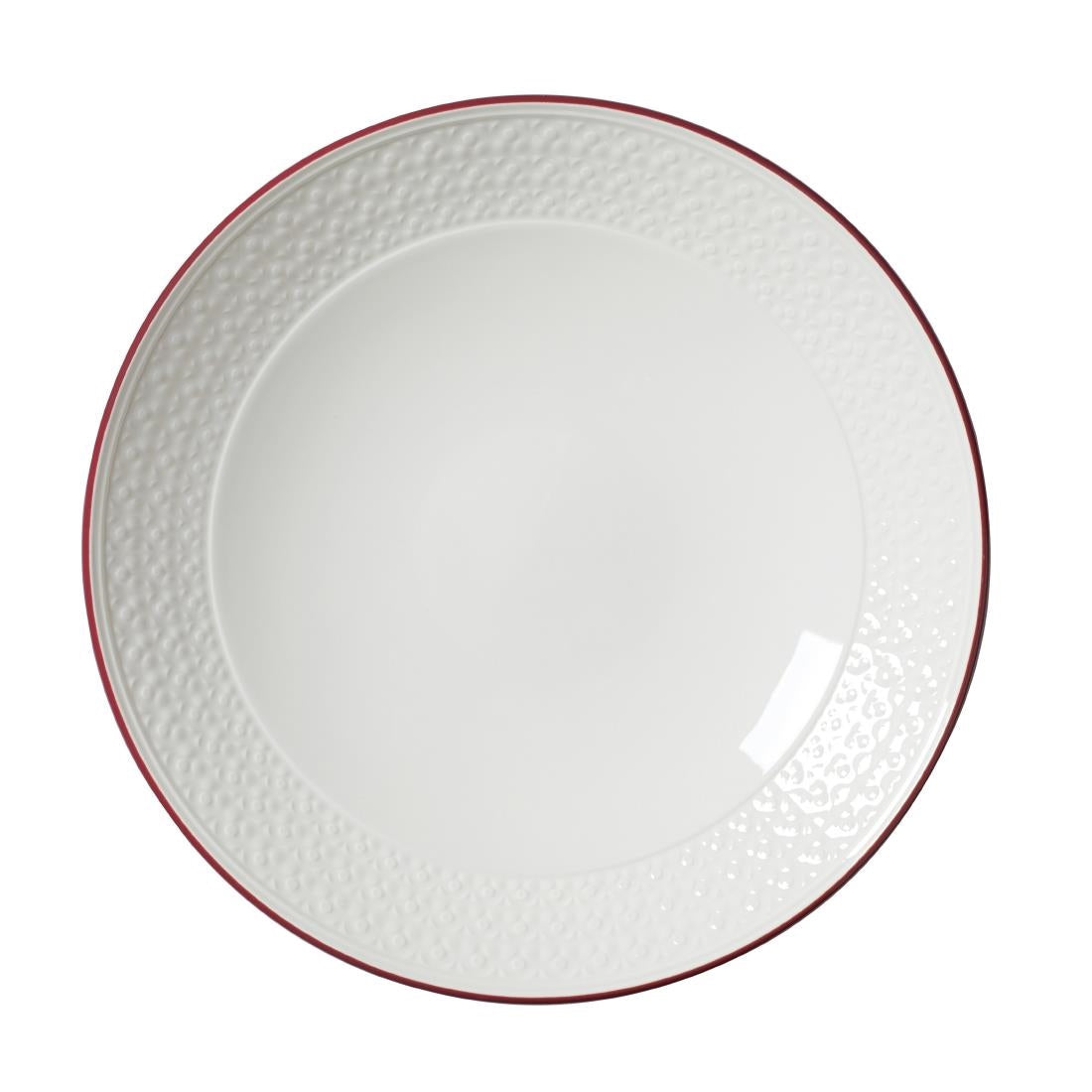 Steelite Bead Maroon Band Coupe Bowls 259mm (12 Pack)