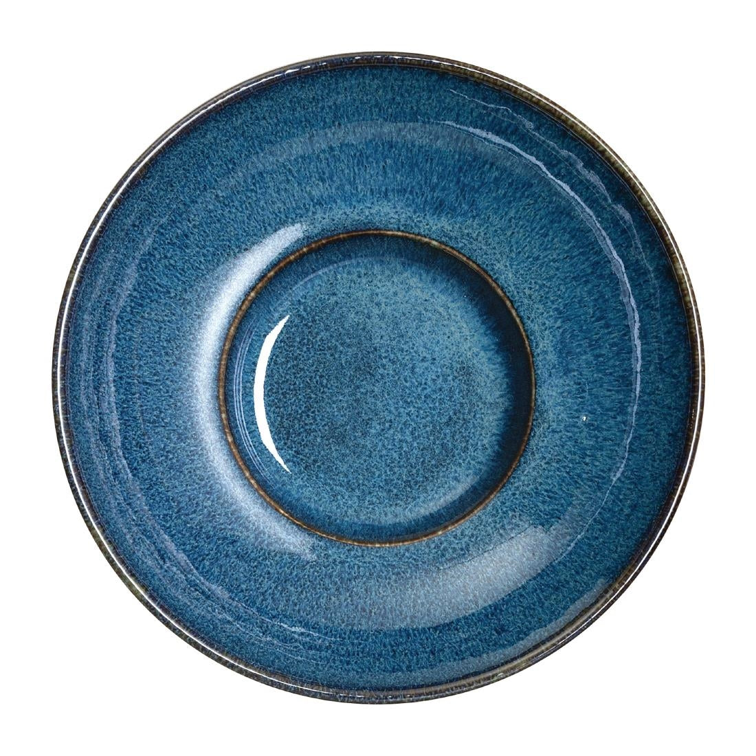 Rene Ozorio Wabi Sabi Rimmed Coupe Bowls Indigo 240mm (6 Pack)