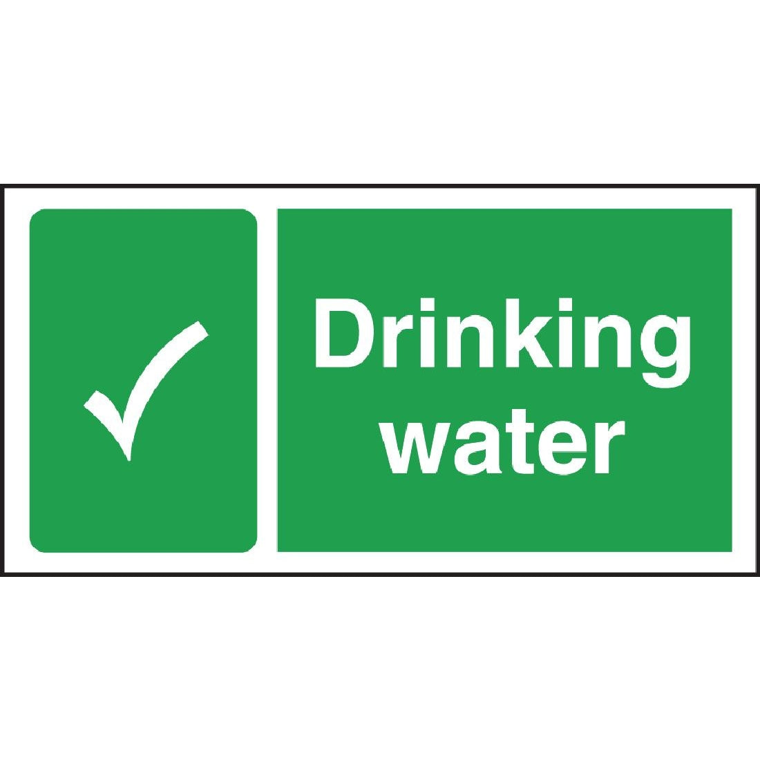 Vogue Drinking Water Sign