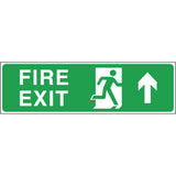 Fire Exit Arrow Up Sign