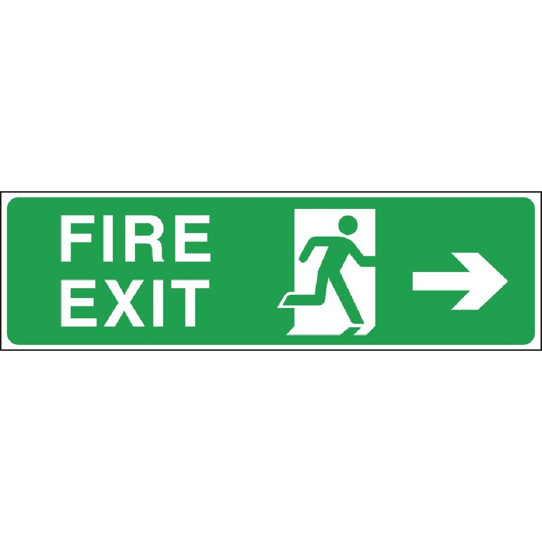 Fire Exit Sign Arrow Right