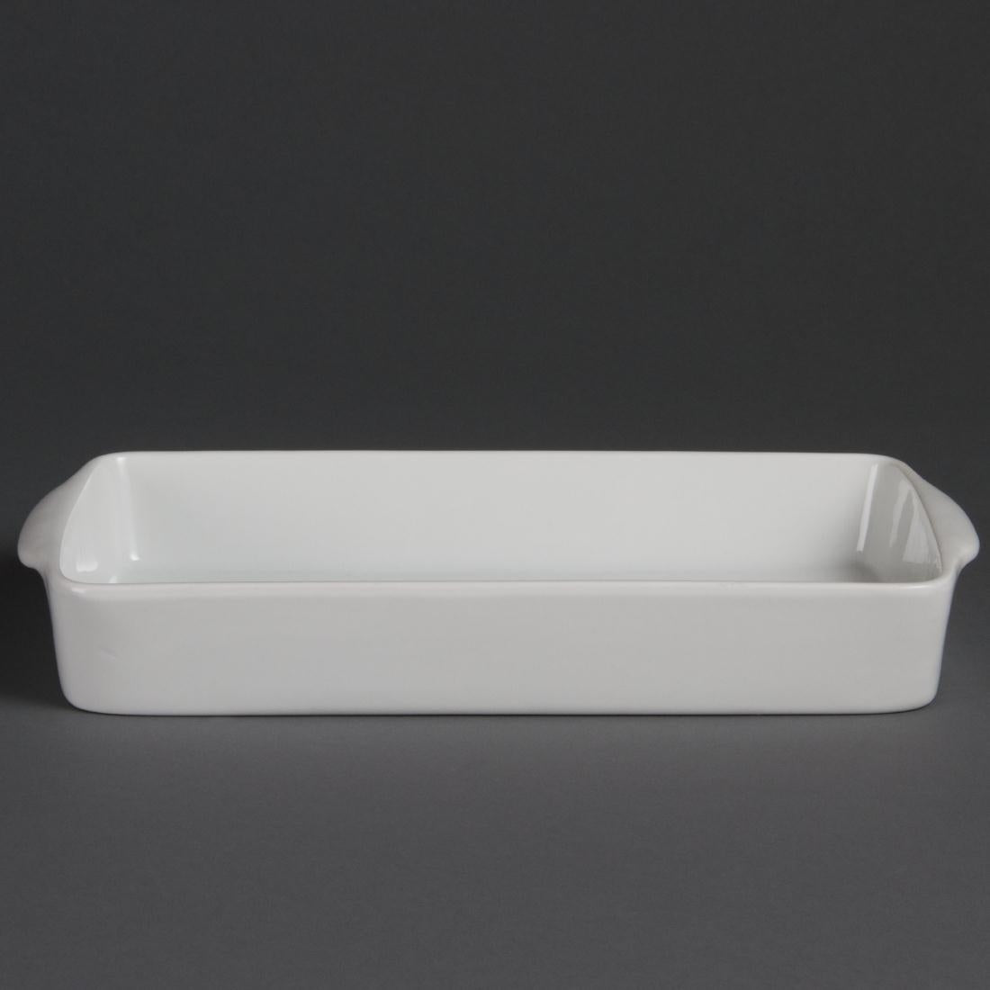 Olympia Whiteware Rectangular Roasters 305x 163mm (6 Pack)