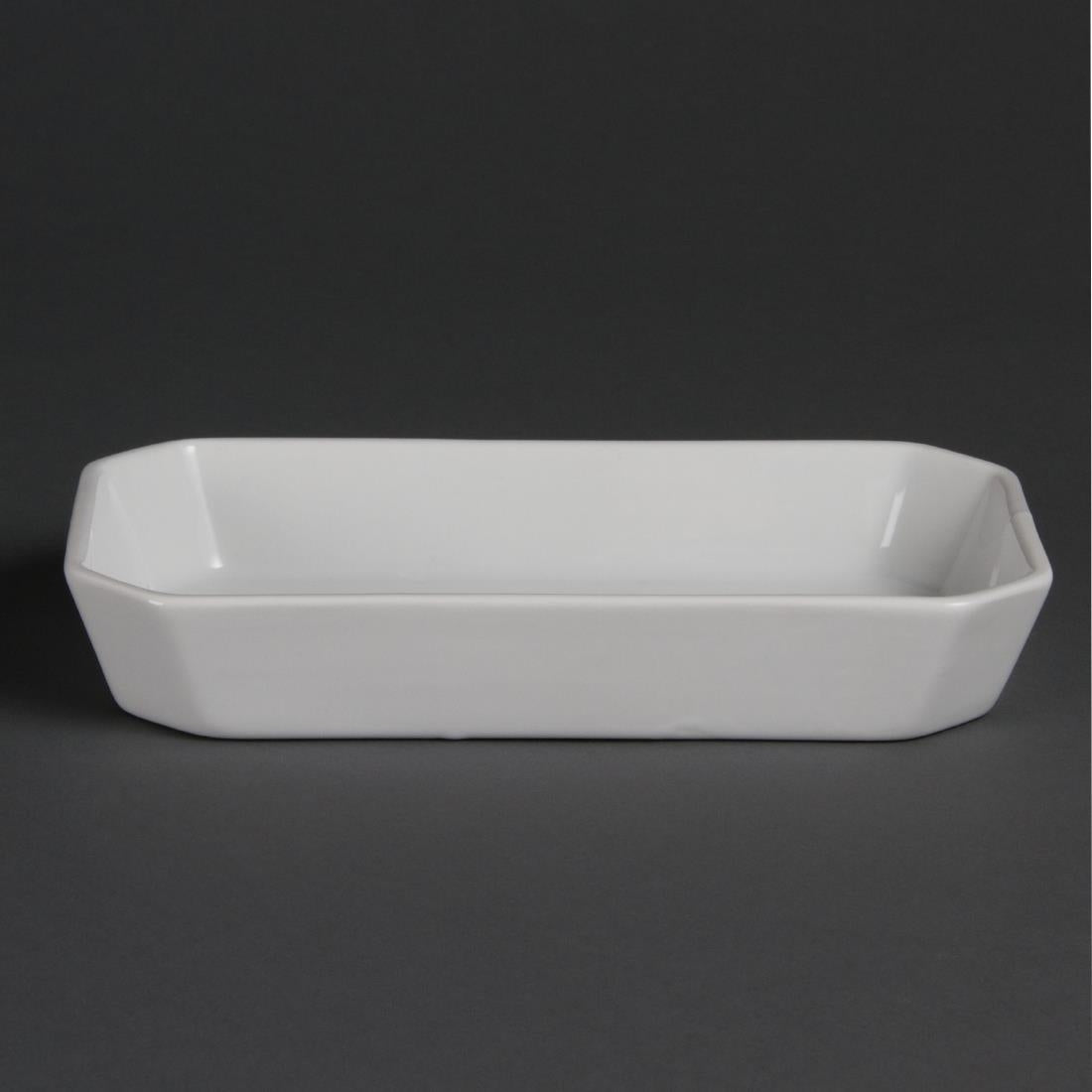 Olympia Whiteware Rectangular Hors d'Oeuvre Dishes 235x 122mm (6 Pack)