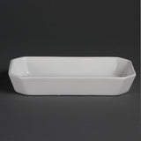 Olympia Whiteware Rectangular Hors d'Oeuvre Dishes 235x 122mm (6 Pack)