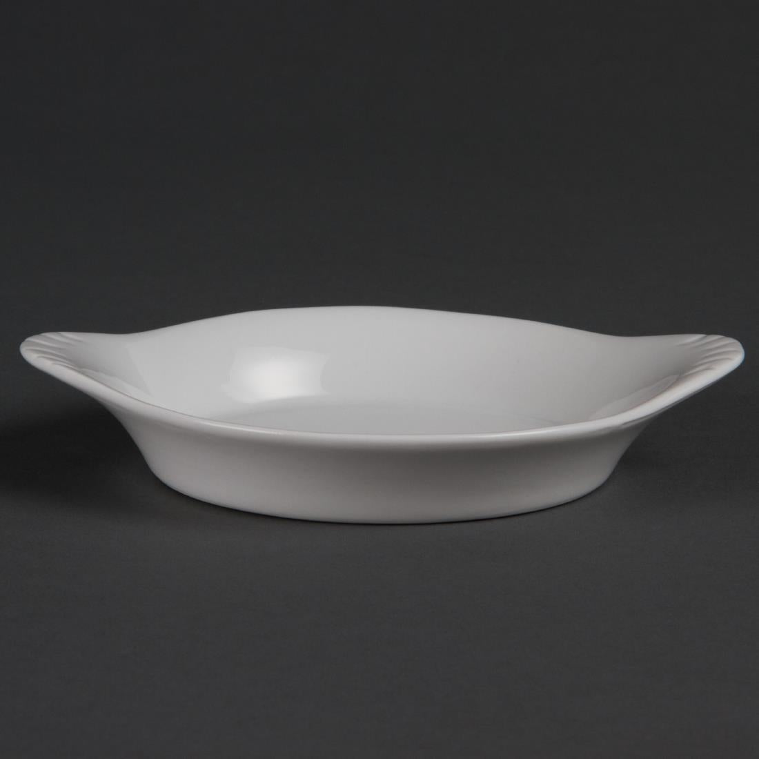 Olympia Whiteware Round Eared Dishes 156x 126mm (6 pack)