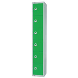 Elite Six Door Manual Combination Locker Locker Green