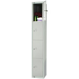 Elite Four Door Electronic Combination Locker Grey