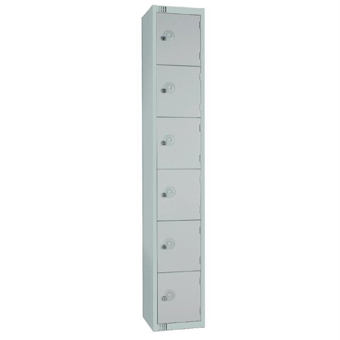 Elite Six Door Manual Combination Locker Locker Grey