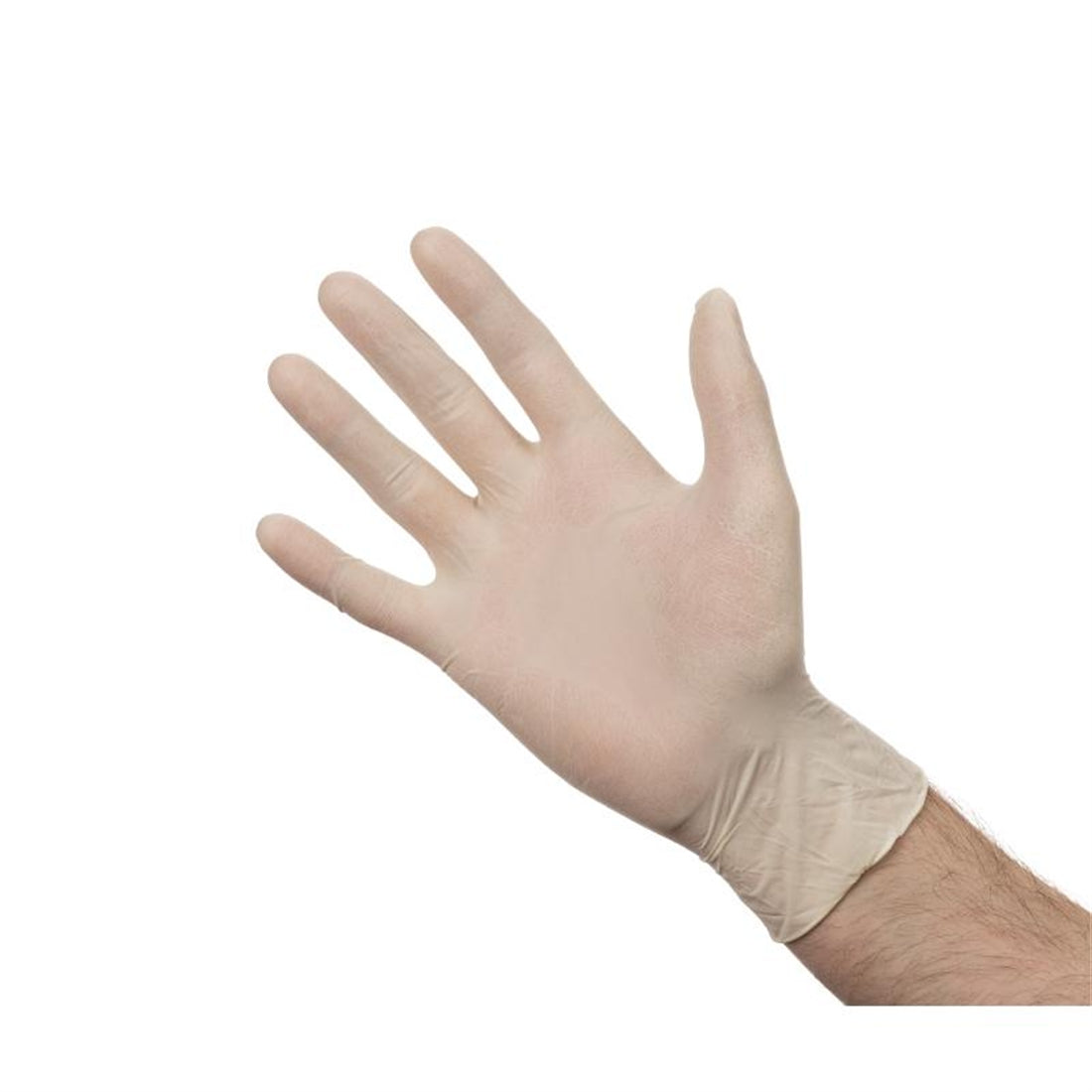 Powder-Free Latex Gloves Clear Medium (Pack of 100)