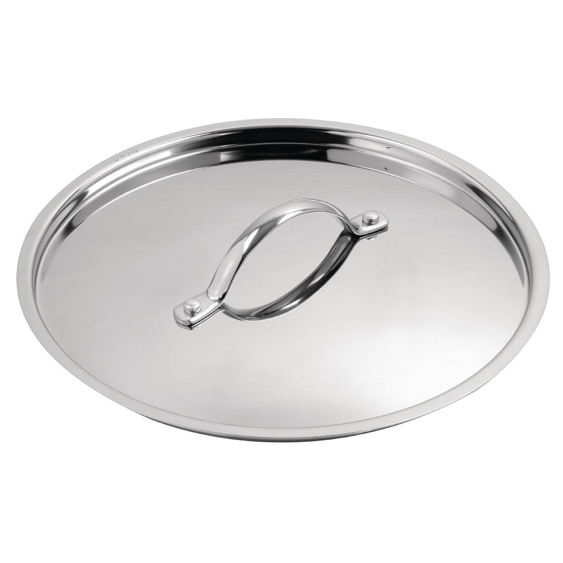 Vogue Stainless Steel & Aluminium Tri-Wall Stew Pan Lid 24cm