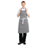 Whites Bib Apron Black and White Check