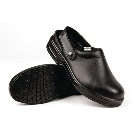 Slipbuster Cryzon Safety Chef Clogs Black 37