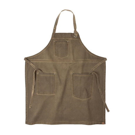 Chef Works Urban Dorset Antique Bib Apron Earth Brown