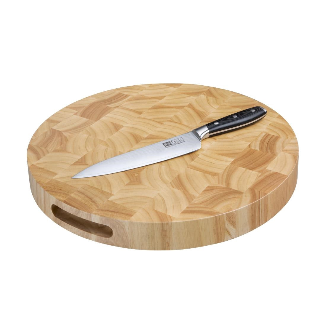 Vogue Round Wooden Chopping Board 400mm