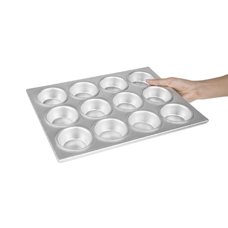 Vogue Aluminium 12 Cup Muffin Tray