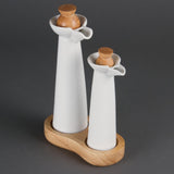 Olympia Whiteware Vinegar and Oil Set