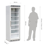 Polar Glass Door Display Freezer 365Ltr