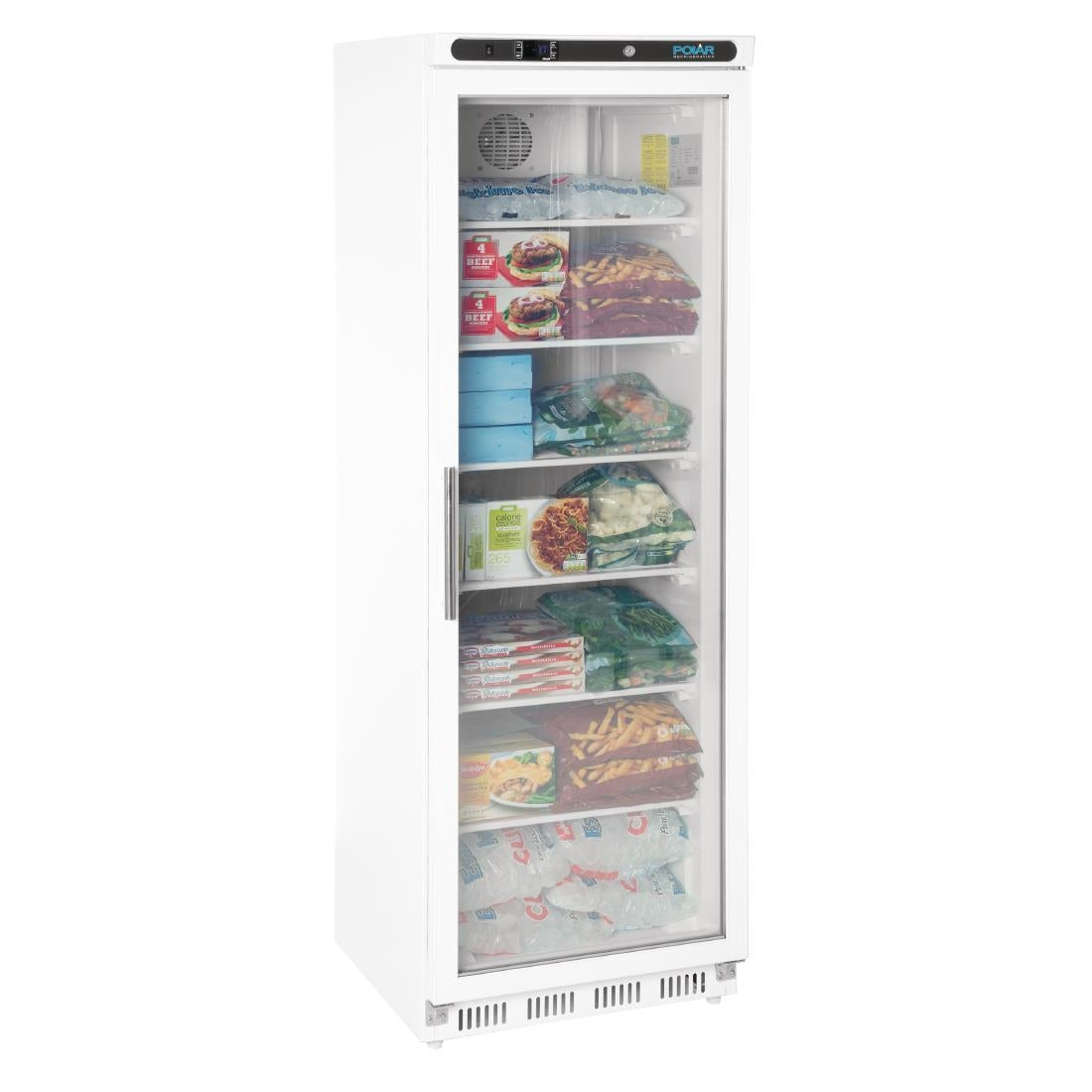 Polar C-Series Glass Door Display Freezer 365Ltr White