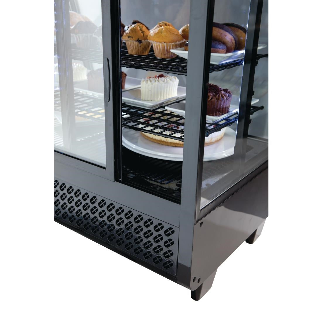 Polar C-Series Countertop Food Display Fridge 100Ltr Black