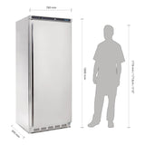 Polar Light Duty Single Door Fridge Stainless Steel 600Ltr