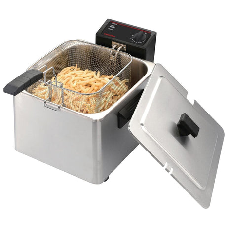 Caterlite Light Duty Single Tank Single Basket Countertop Electric Fryer 3kW