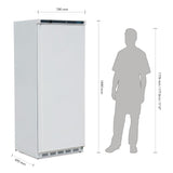 Polar Light Duty Single Door Fridge White 600Ltr