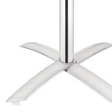 Bolero Square Flip-Top Table Stainless Steel 600mm