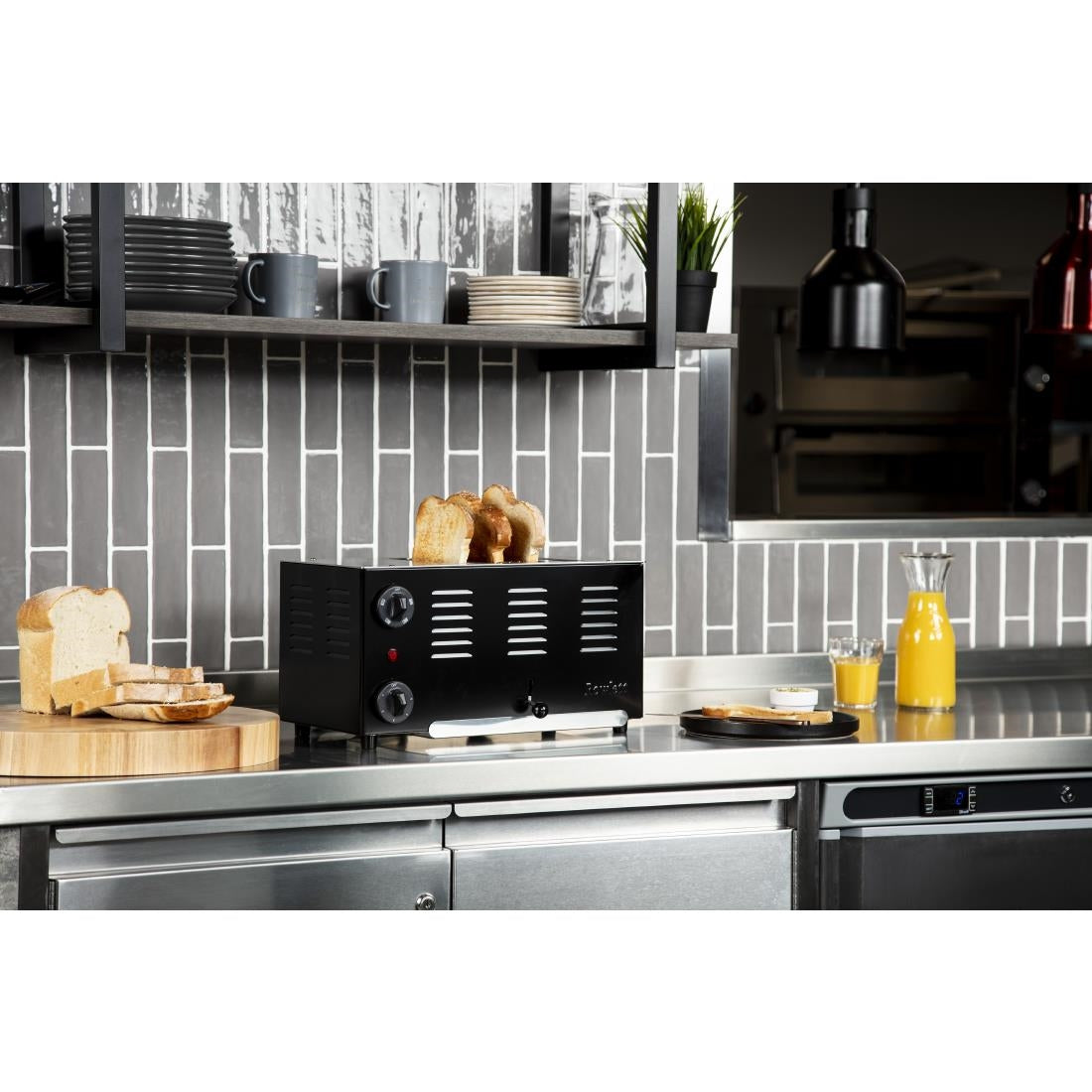 Rowlett Regent 4 Slot Toaster Jet Black with 2x Additional Elements