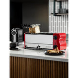 Rowlett Esprit 6 Slot Toaster Traffic Red w/2x Additional Elements & Sandwich Cage