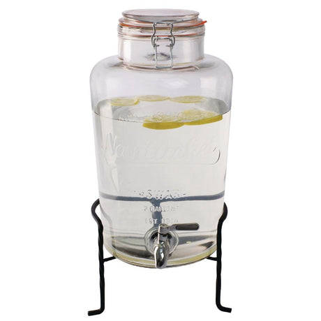 Olympia Nantucket Style Drink Dispenser with Wire Stand 8.5Ltr