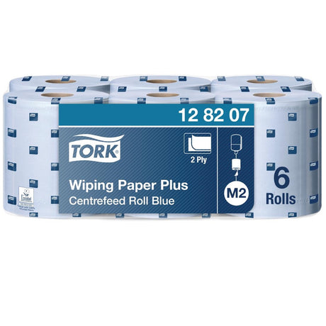 Tork Centrefeed Wiper Dispenser Refill Blue (Pack of 6)