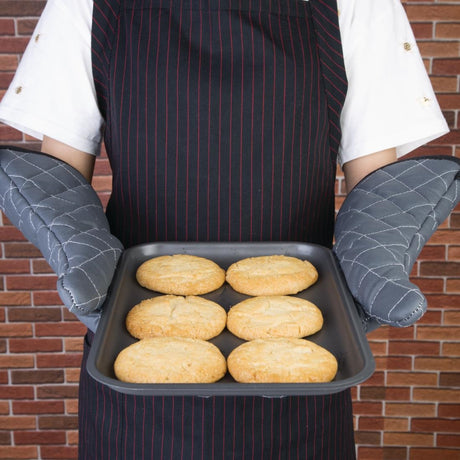 Vogue Flame Retardant Charcoal Oven Mitt 17"