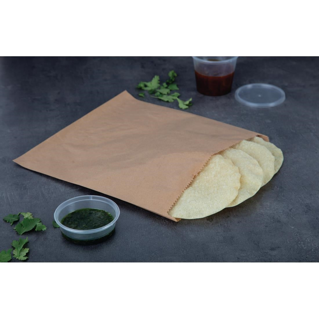 Fiesta Recyclable Brown Paper Counter Bags Large (Pack of 1000)