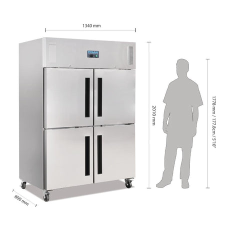 Polar G-Series Upright Double Stable Door Gastro Freezer 1200Ltr