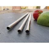 Stainless Steel Metal Straws 8.5Ins (Pack of 25)