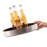 Beaumont Aluminium Round Non-Slip Drinks Tray 330mm