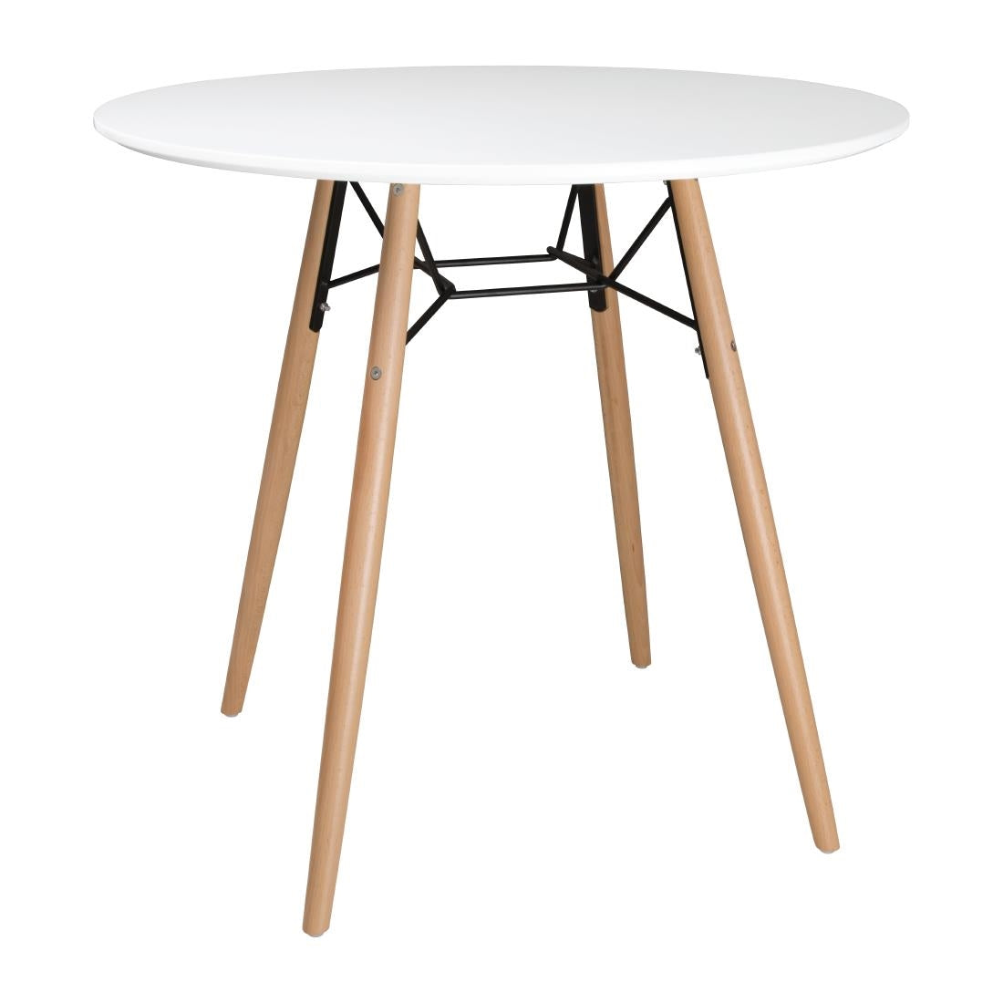 Bolero Arlo Table Round White 798mm